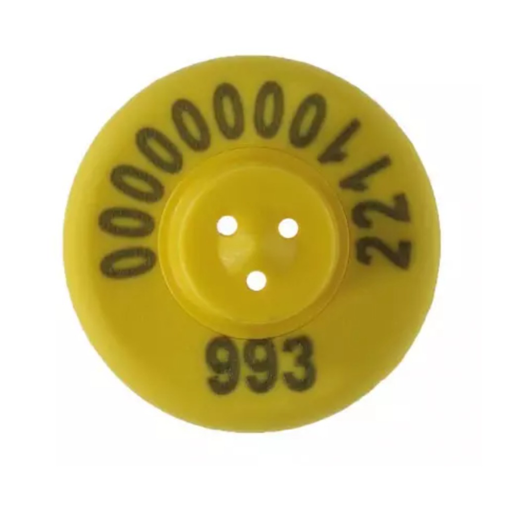 Etichetta auricolare elettronica FDX gialla